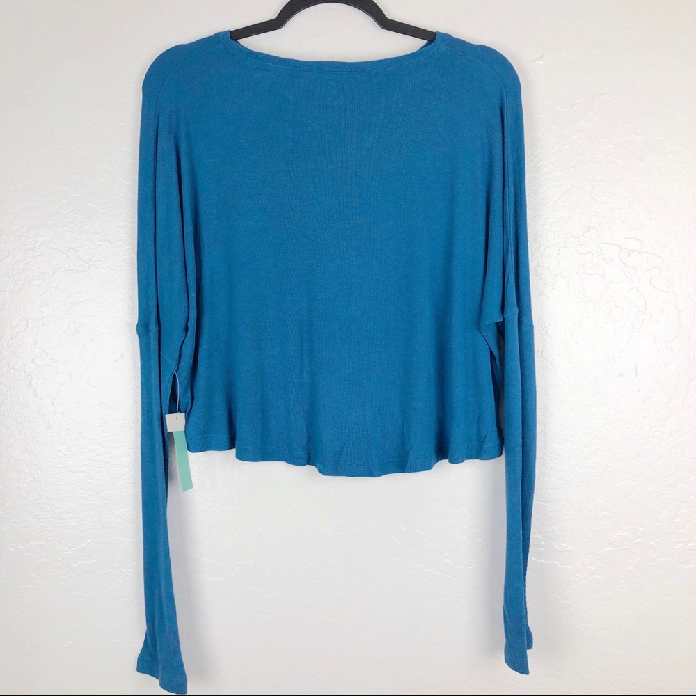Abound From Nordstrom Long Sleeve Top Size S Blue - Picture 4 of 6